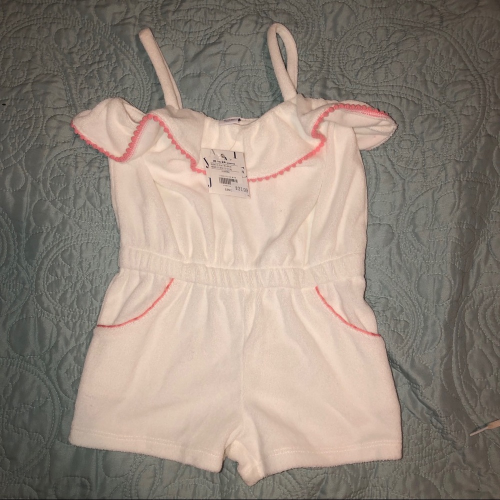 Toddler swim suit cover up romper
